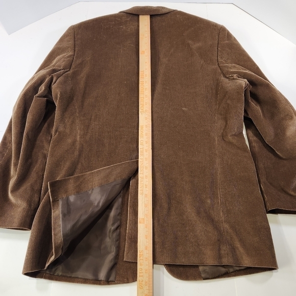 Saddlebred Blazer Mens Size 44R Brown Corduroy Two Button Sport Coat Suit Jacket - Picture 10 of 10